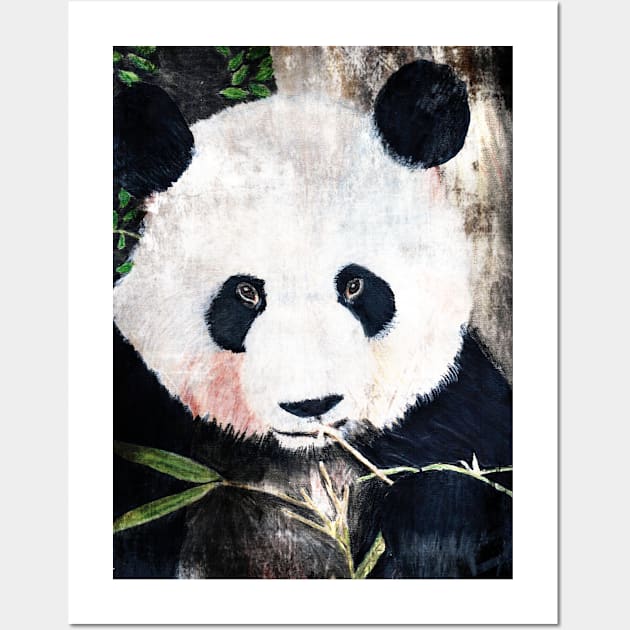 Panda Bear Wall Art by teenamarie23art